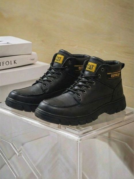 Picture of CAT Men’s Boot – 100% Genuine Leather Lace-Up - Black