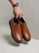 Picture of Men's orthopedic slip-on shoes made from 100% genuine leather - stylish Havana