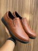 Picture of Men's orthopedic slip-on shoes made from 100% genuine leather - stylish Havana
