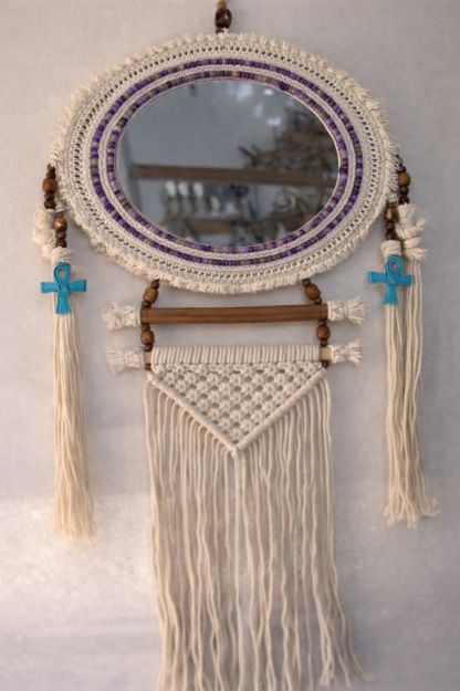 Picture of macrame mirrors 35 cm
