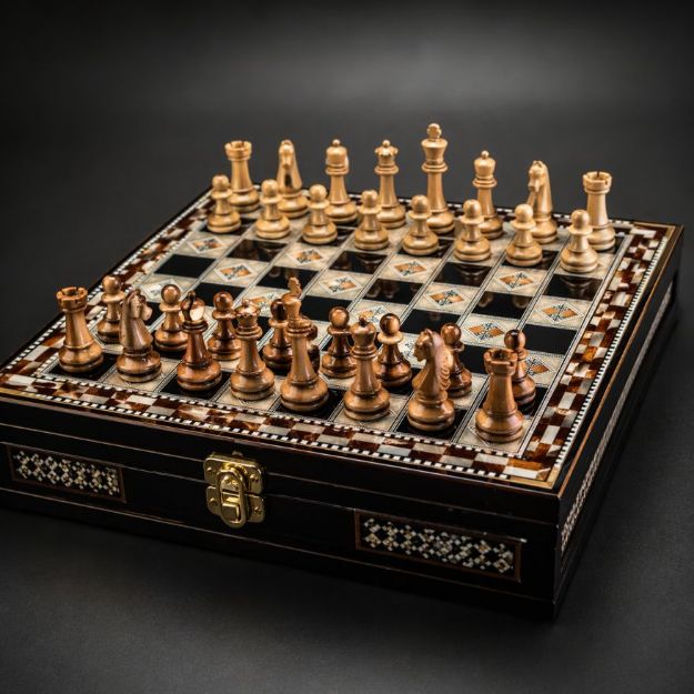 Picture of Luxury wooden chess set – elegant classic design